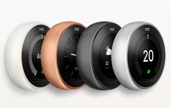 4 different colours nest learning thermostats