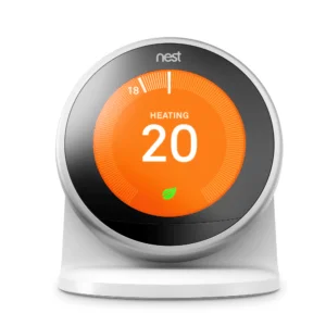 Nest Learning Thermostat on a Nest Stand